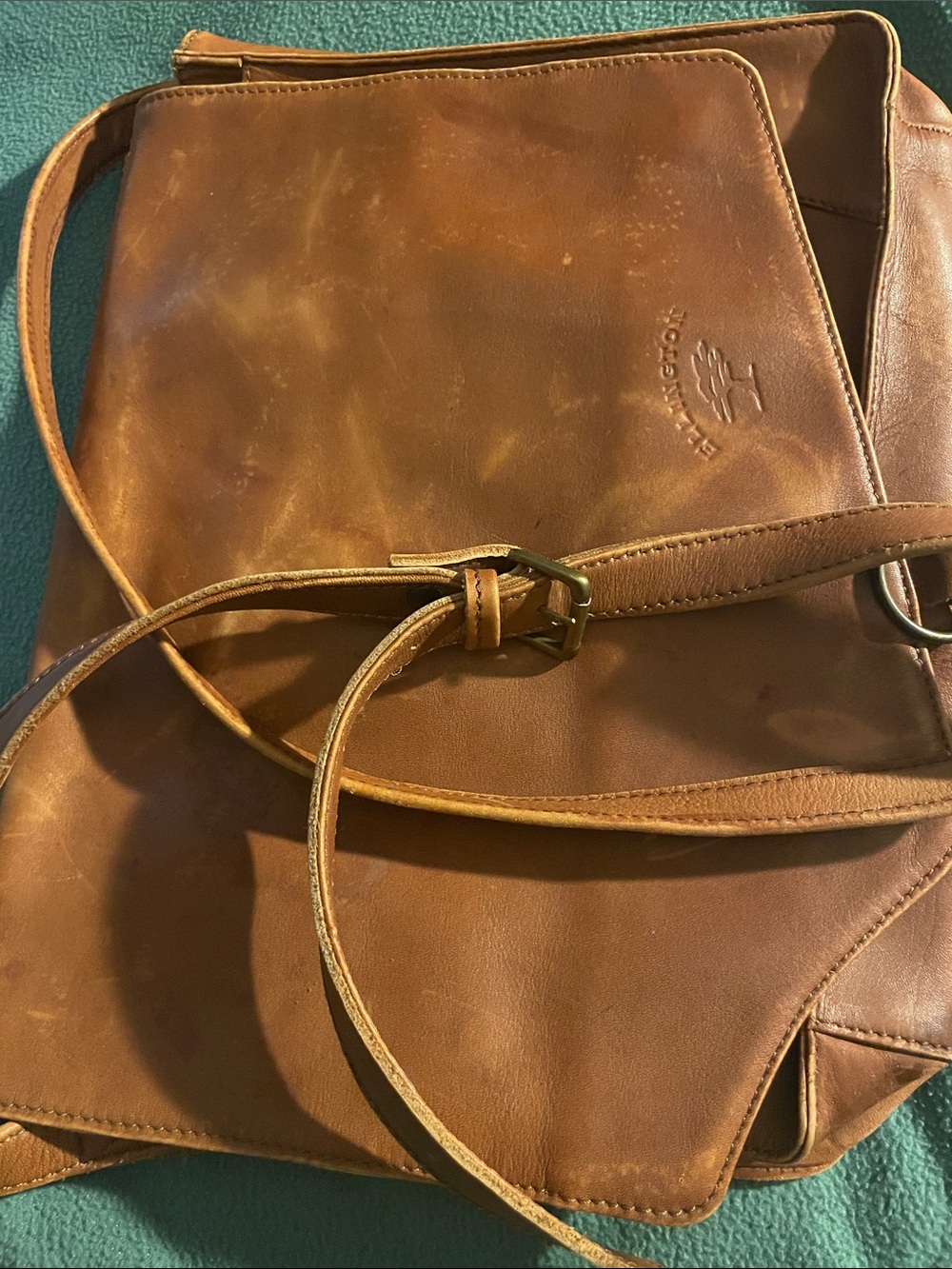 Ellington All Leather Rucksack Travel Messenger Bag